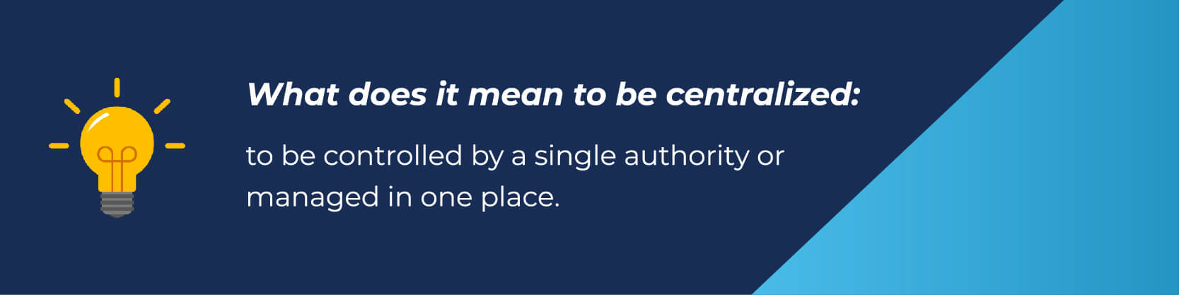 centralized