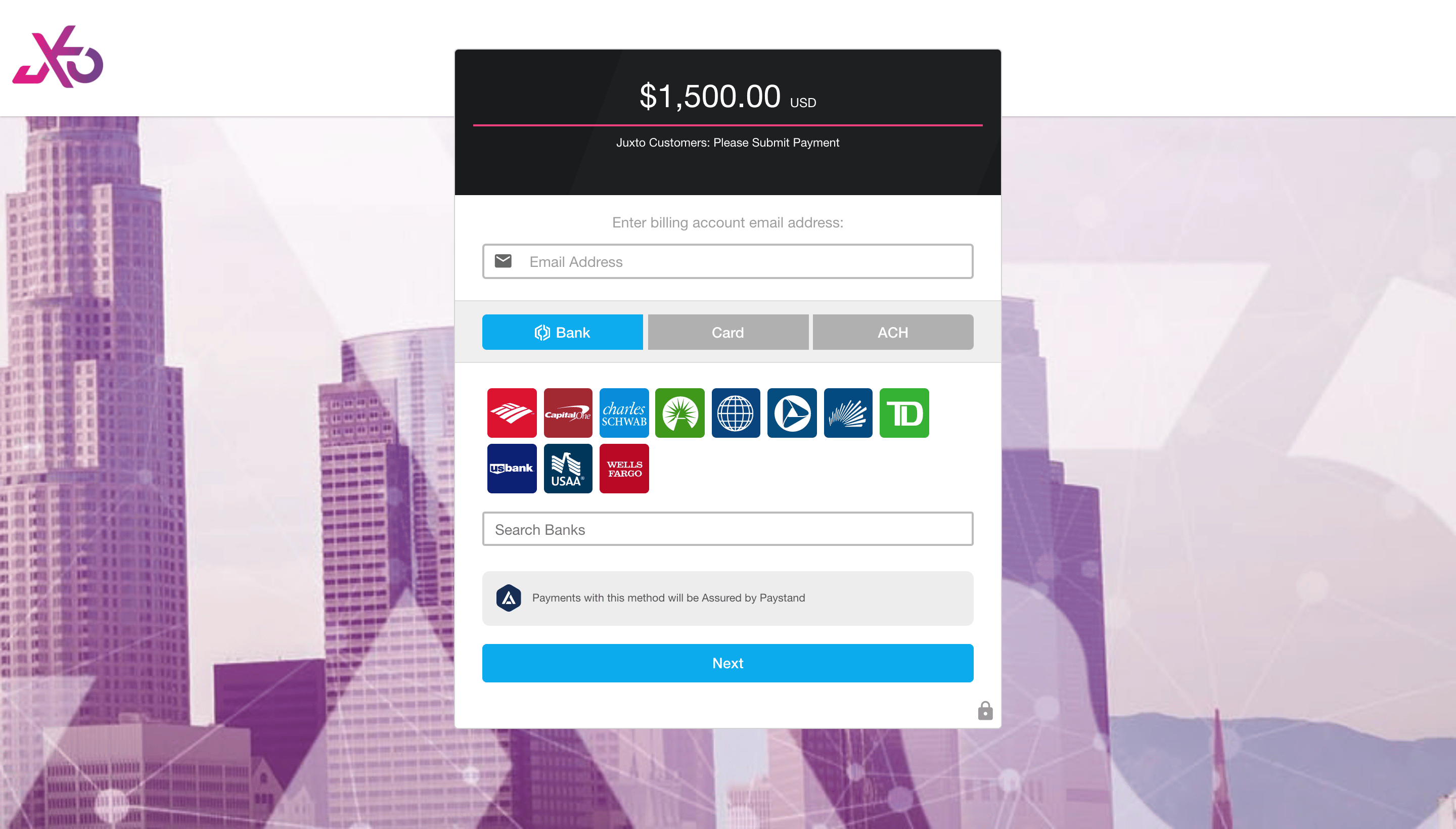 Juxto Payment Portal